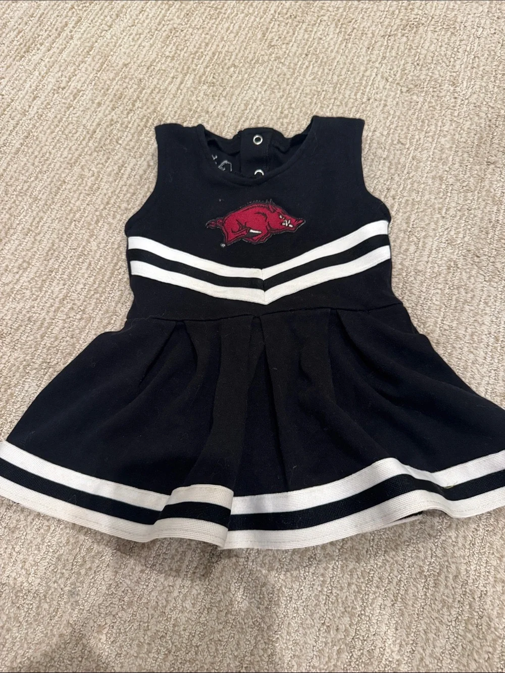 Arkansas razorback CheerDress with Red Razorback Patch
